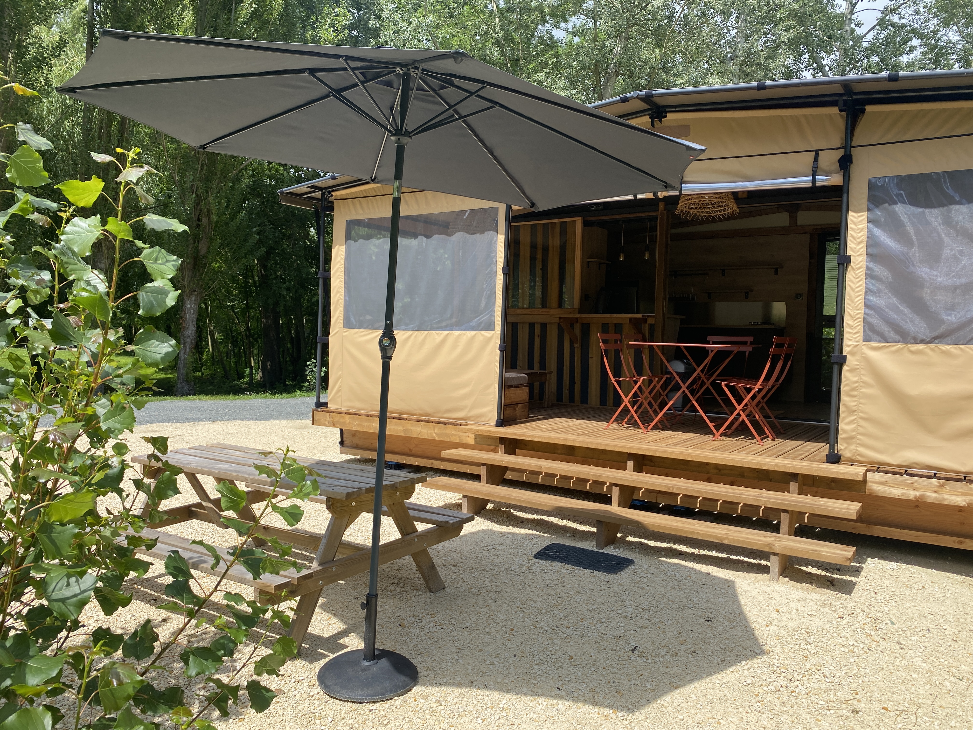 Terrasse Locatif séjour marais poitevin